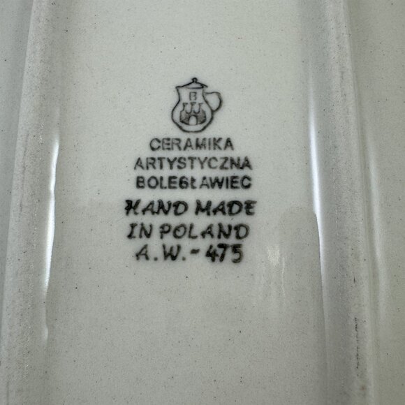 BOLESLAWIEC Polish Pottery Tray Sushi Blue Daisy Poland Ceramika Artystyczna - Picture 5 of 5